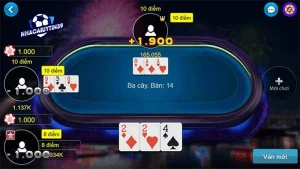 3 cây là game bài dễ chơi